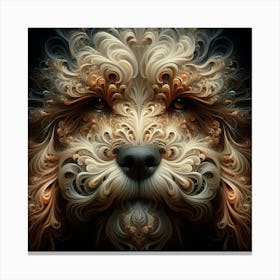 Fractal Dog 2 Canvas Print