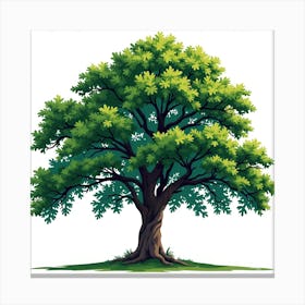 The tree has intricate details Canvas Print