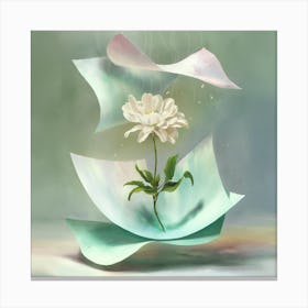Flower In Paper Canvas Print