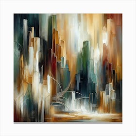 Abstract Cityscape 4 Canvas Print