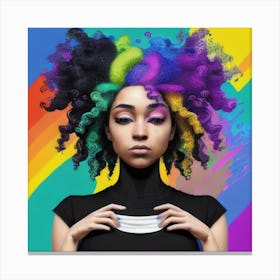 Rainbow Girl 1 Canvas Print