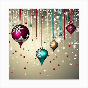 Christmas Ornaments 25 Canvas Print