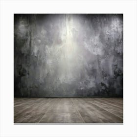Empty Room With Concrete Wall 5 Canvas Print