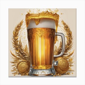 A Mug of Beer Canvas Print