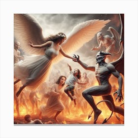 Angels And Demons III Canvas Print