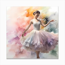 Luminous Ballet of Hues Canvas Print