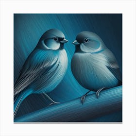 Firefly A Modern Illustration Of 2 Beautiful Sparrows Together In Neutral Colors Of Taupe, Gray, Tan 2023 11 23t011639 Canvas Print