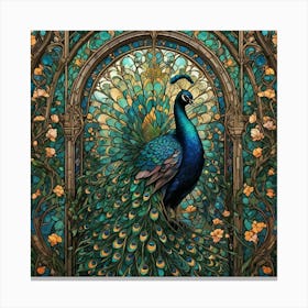 Peacock 15 Canvas Print