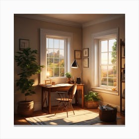 Home Office 1 Canvas Print