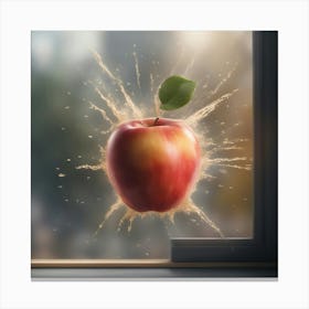 Apple Splash 1 Canvas Print