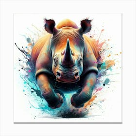 Rhino 8 Canvas Print