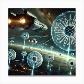 Nebula Harrier Gravitational Mines Canvas Print