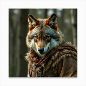 Asm A Wolf Wearing Like A Solider C96fecde 9a5a 4954 8efb Ee149198ccfd Canvas Print