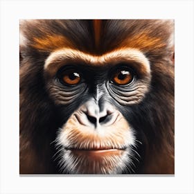 Chimpanzee Portrait 15 Canvas Print