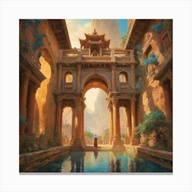 Asian Fantasy Painting paintings art print Canvas Print