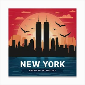 New York American Patriot Day Canvas Print