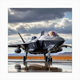 F35 Fighter Jet Canvas Print