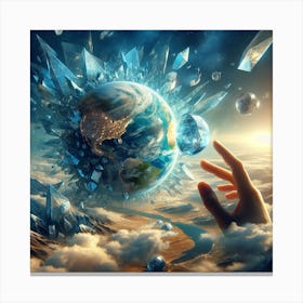 Earth In Space 26 Canvas Print