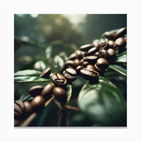 Coffee Beans On A Tree 64 Canvas Print