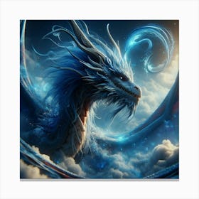 Blue Dragon 1 Canvas Print