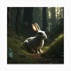 Rabbit In The Forest 66 Canvas Print