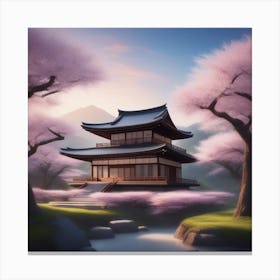 Asian Pagoda 2 Canvas Print