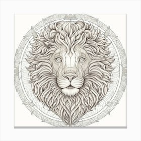 Lion Head Canvas Print