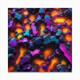 Abstract Fractal Art psychedelic background Canvas Print