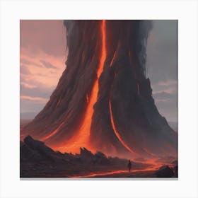 Lava Mountain Canvas Print