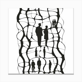 People In A Cage - city wall art, colorful wall art, home decor, minimal art, modern wall art, wall art, wall decoration, wall print colourful wall art, decor wall art, digital art, digital art download, interior wall art, downloadable art, eclectic wall, fantasy wall art, home decoration, home decor wall, printable art, printable wall art, wall art prints, artistic expression, contemporary, modern art print, Canvas Print
