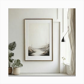 Art frame on wall Canvas Print