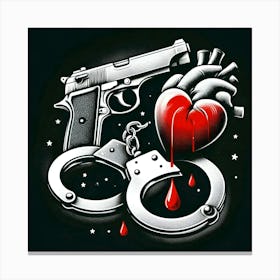 Heart Tattoo Canvas Print