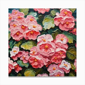 Pink Flowers Canvas Print