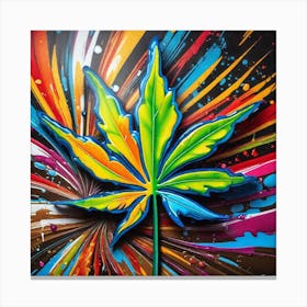 Marijuana Leaf 13 Canvas Print