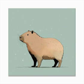 Capybara 2 Leinwandbild