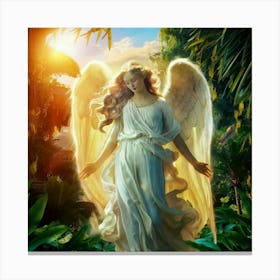 Angel In The Jungle Canvas Print