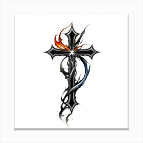 Cross Tattoo Designs 2 Canvas Print