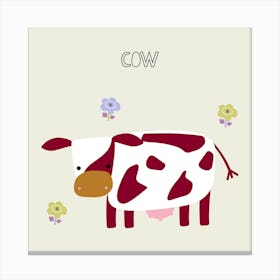 Cute cow print Canvas Print