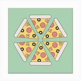 Pizza Slice Food Italian Canvas Print