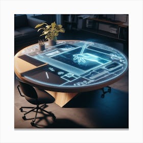 Futuristic Table 2 Canvas Print