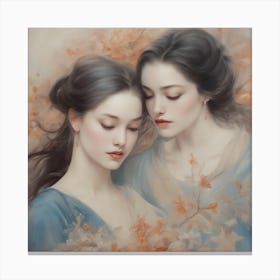 Two Women Canvas Print