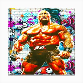 Dwayne Johnson 2 Canvas Print