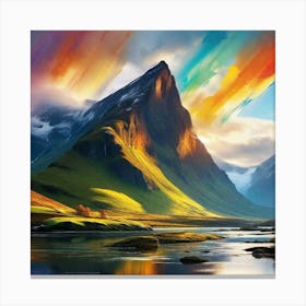 Rainbow Mountains 5 Canvas Print
