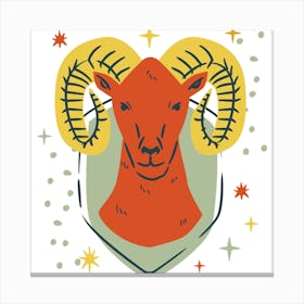 Ram Zodiac Sign Canvas Print