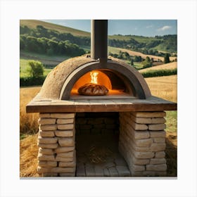 Pizza Oven Canvas Print