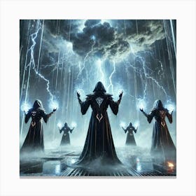 Cascade Sovereignty Scifi Stormcallers Summon Storms Canvas Print