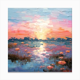 Sunlit Meadows Mirage Canvas Print