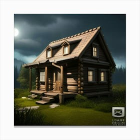 Cabin In The Woods Canvas Print