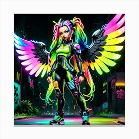 Girl With Wings 2 Canvas Print