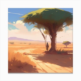 Acacia Tree Canvas Print
